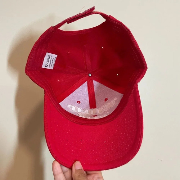 Trump 2020 MAGA Red Embroidered Hat Flag Size One Size Mens Republican Political - Picture 5 of 9